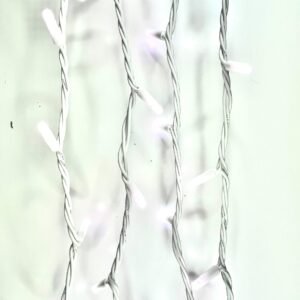 LED lauko girliandos String-Light 10m be mirksėjimo, baltu laidu, spalva: Šalta balta