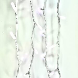 LED lauko girliandos String-Light 24v, 10m, baltu laidu, spalva: Šalta balta