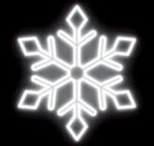 LED snaigė, 55x44, spalva: šaltai balta