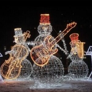 LED šviečianti kompozicija "kvartetas"