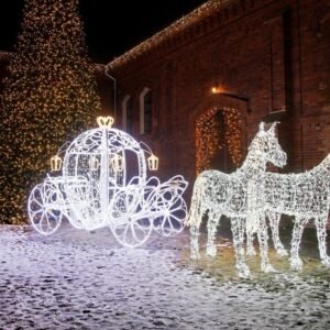 Šviečianti kompozicija "Karieta"